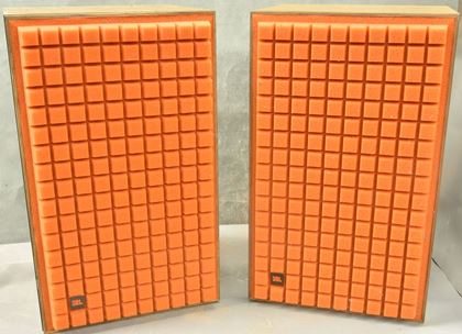 Jbl-L100 Classic monitors orange / blue